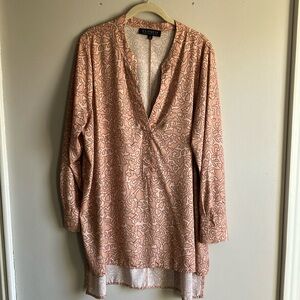 Eloquii Animal Print Blouse Size 16